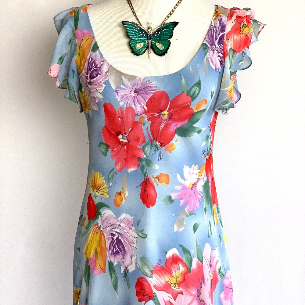 Ralph Lauren Silk Flower Dress